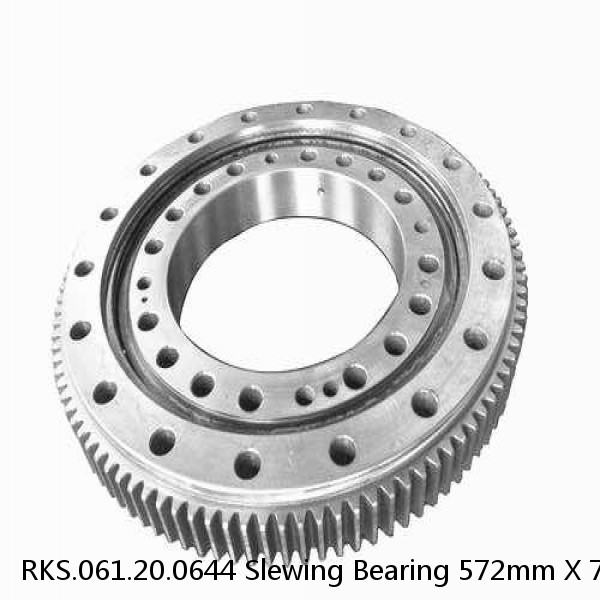 RKS.061.20.0644 Slewing Bearing 572mm X 742.8mm X 56mm